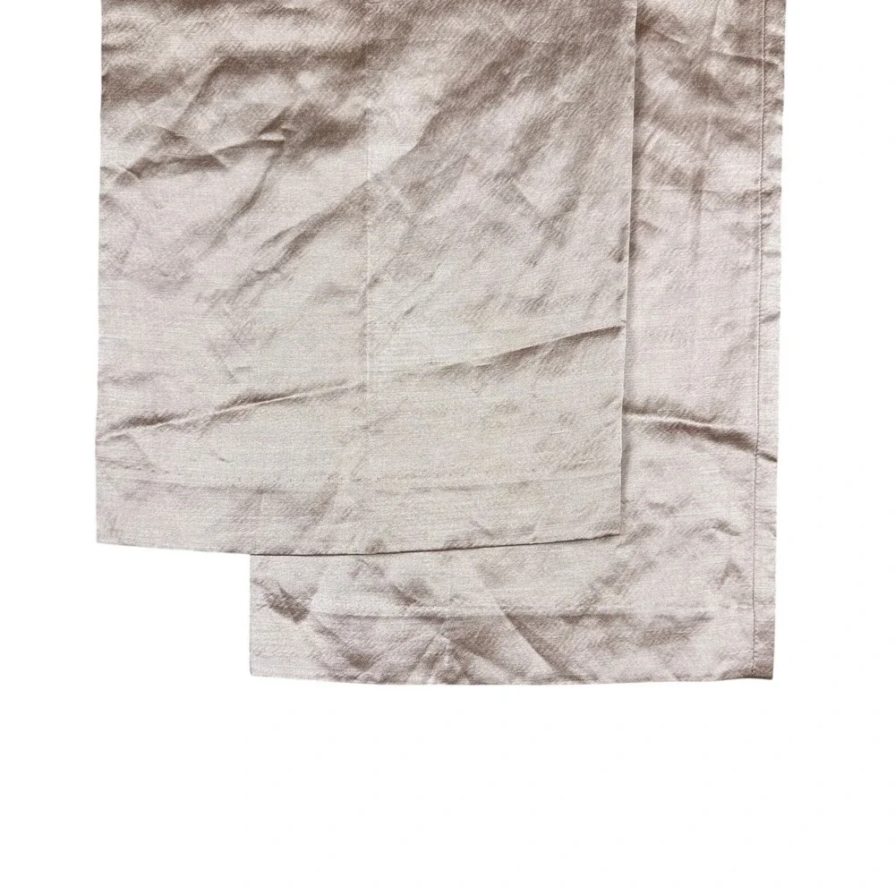 Banana Republic Brigitte‎ Wide Leg Satin Pant Women's 2 Casita Pink Linen Blend